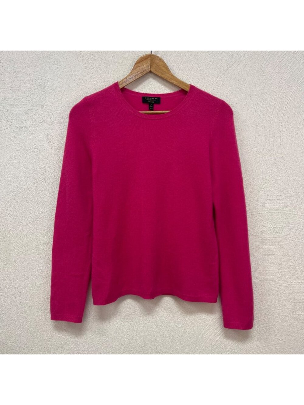 Charter Club Pink Cashmere Sweater In Bright Pink Sz Small
